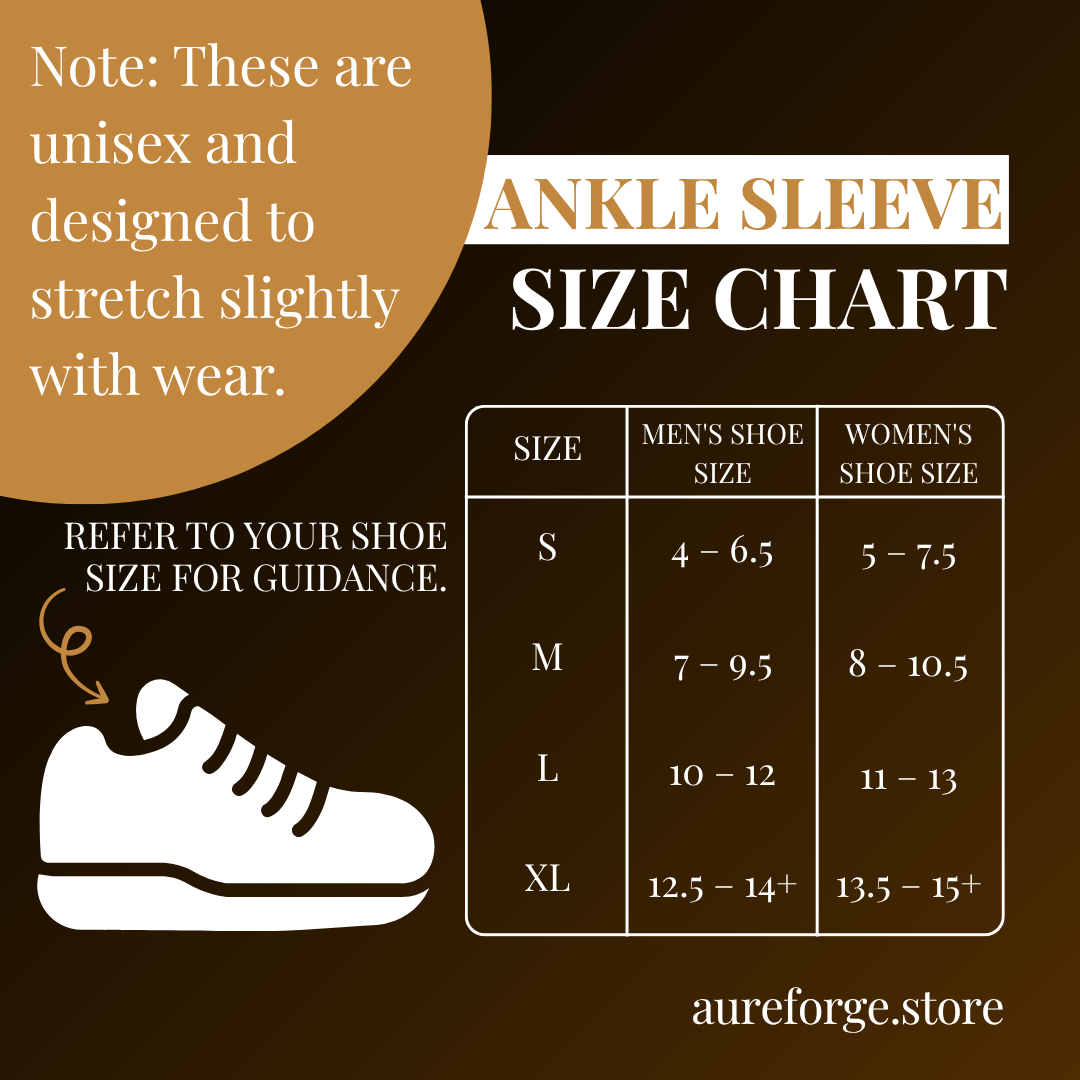 Aureforge® CopperEase Ankle Sleeve – 1pc Support Brace