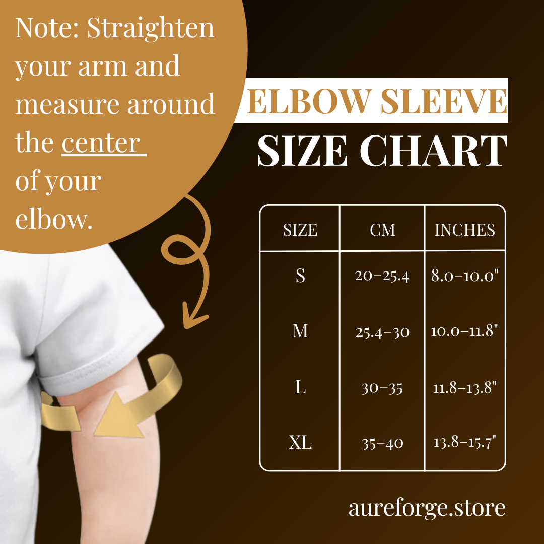 Aureforge® CopperEase Elbow Sleeve – 1pc Support Brace