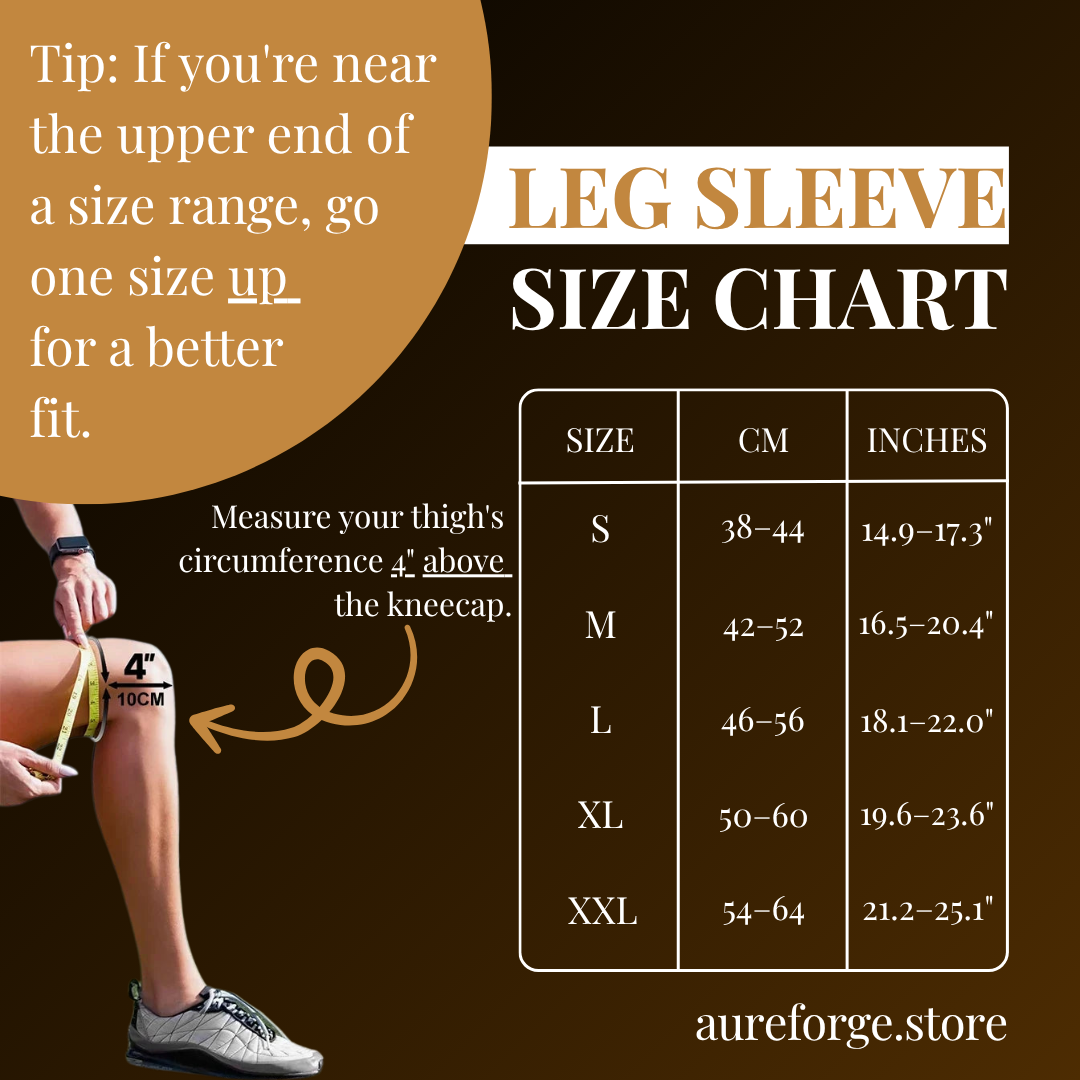 Aureforge® CopperEase Leg Sleeves – 2pc Support Brace